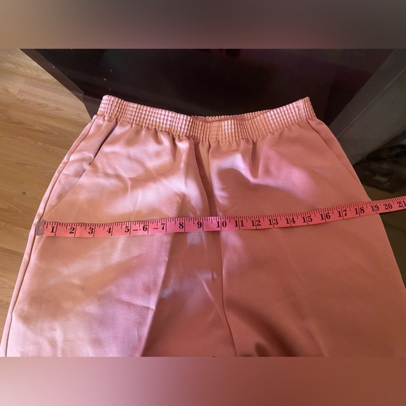 BRIGGS NY Elastic Waist Pull On Pants ~ Sz 12 ~ Pink ~ High Rise ~ Vintage - Picture 10 of 10